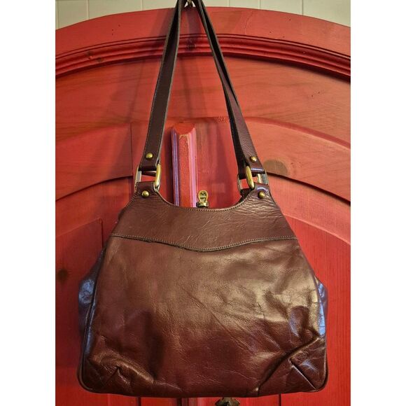 Vintage 60s  ETIENNE AIGNER Kisslock Handmade Leather Satchel Handbag RARE HTF - Picture 1 of 12